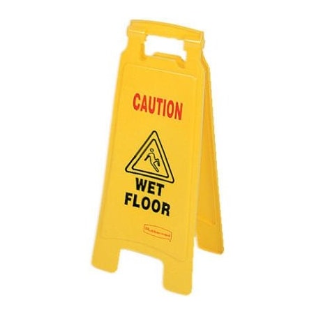 Rubbermaid Commercial Caution Wet Floor Sign, FG611277YEL FG611277YEL